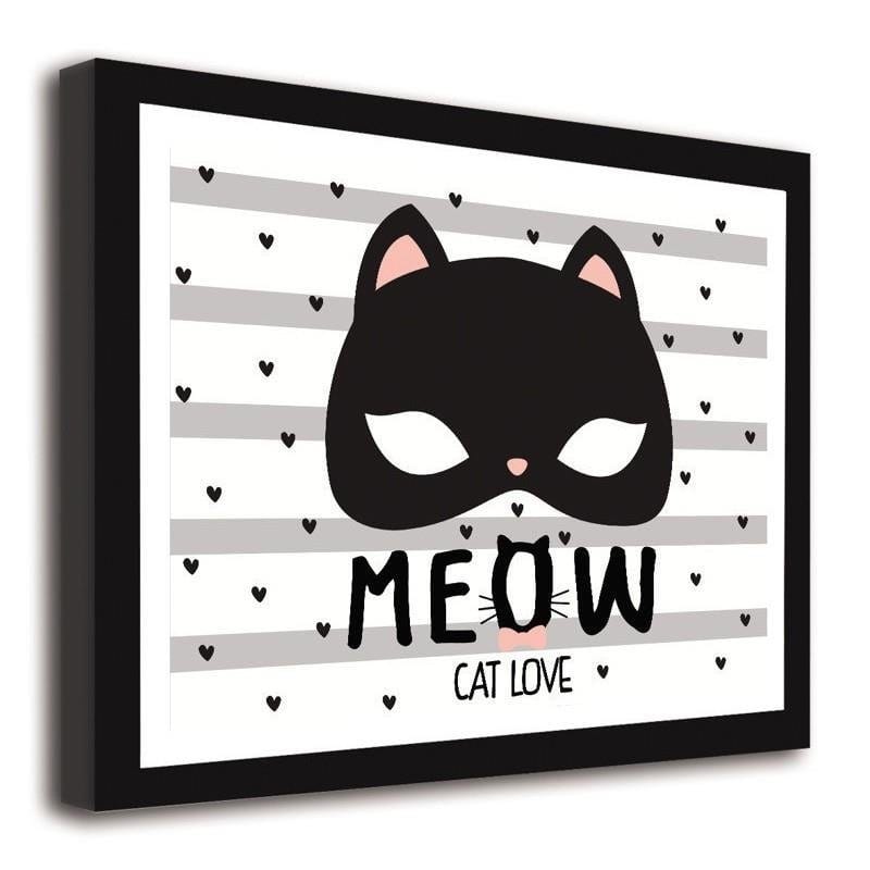 Glezna melnā rāmī - Meow Home Trends