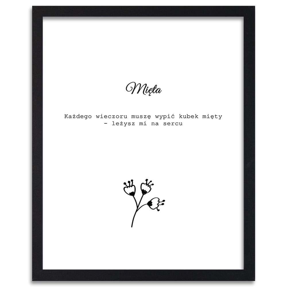 Glezna melnā rāmī - Mint Home Trends