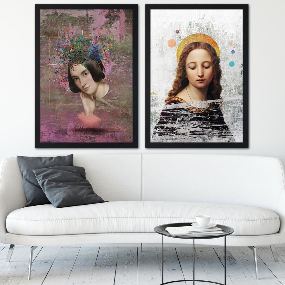 Glezna melnā rāmī - Mixed Media Home Trends