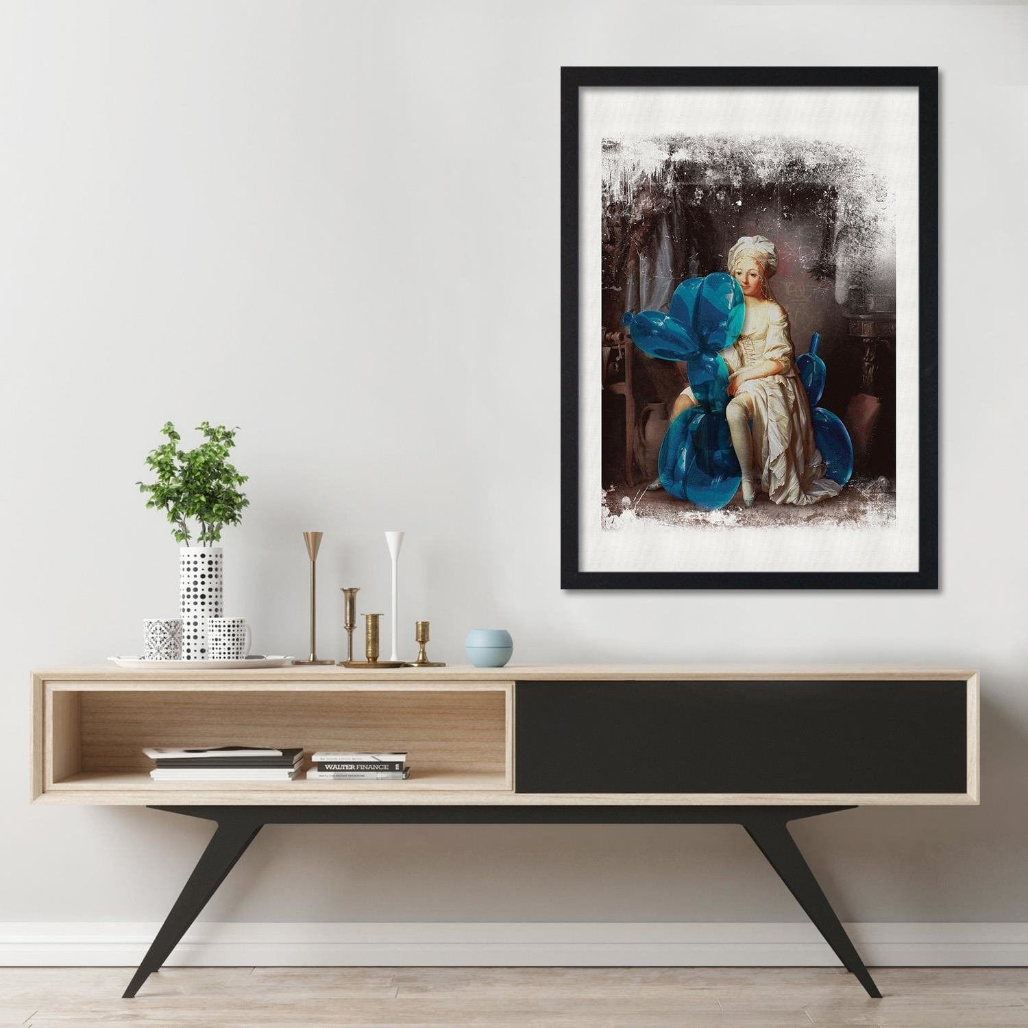 Glezna melnā rāmī - Mixed Media Home Trends