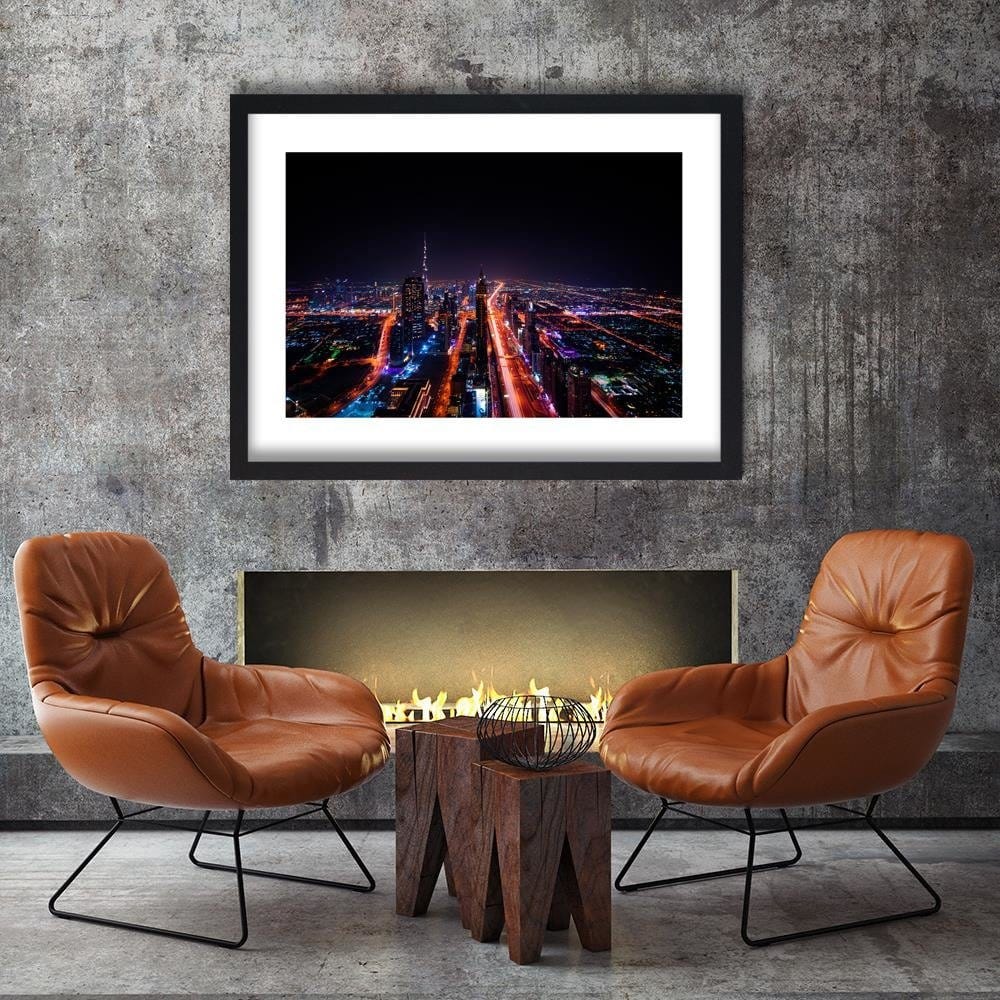Glezna melnā rāmī - Modern Architecture At Night Home Trends