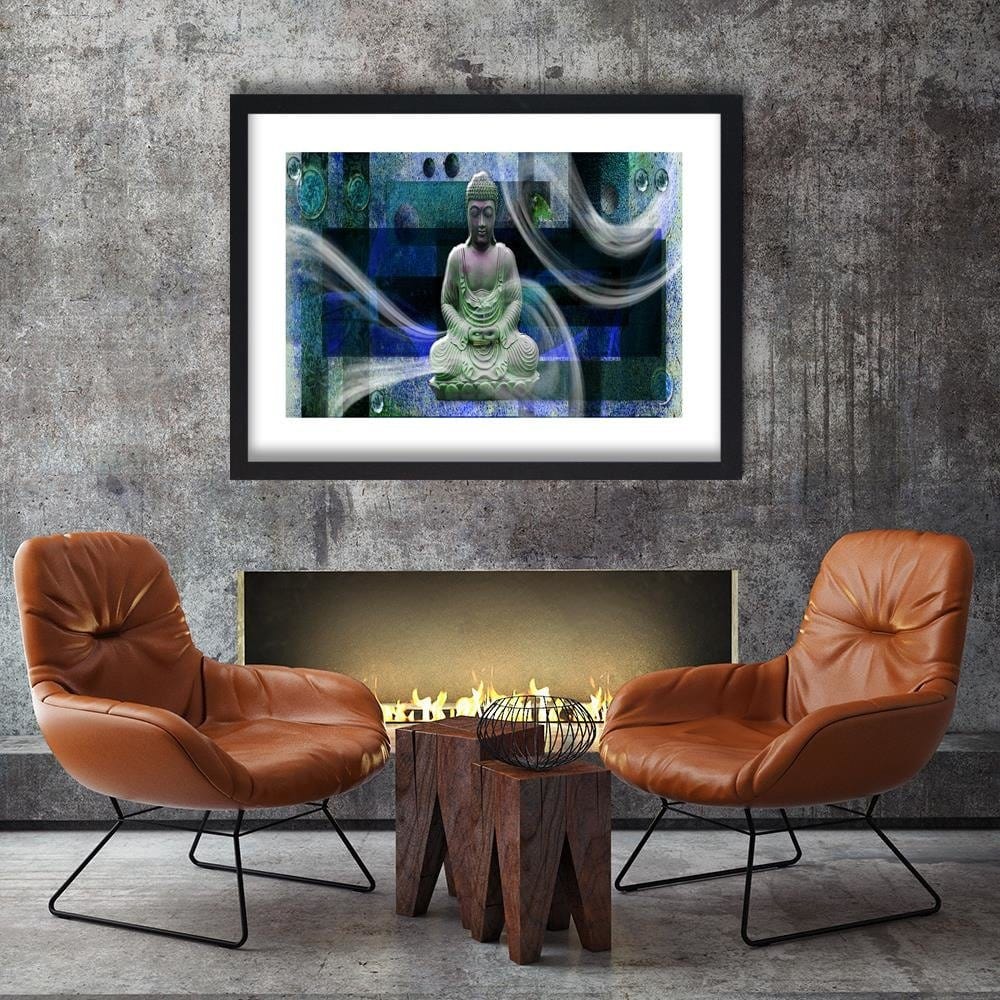 Glezna melnā rāmī - Modern Buddha Home Trends