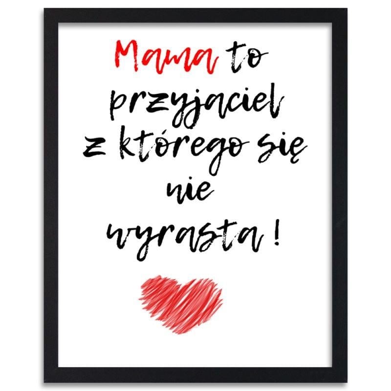 Glezna melnā rāmī - Mom's a friend. Home Trends
