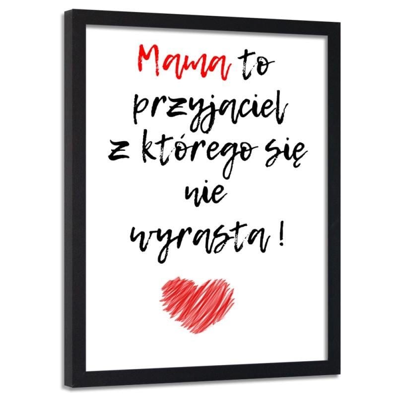 Glezna melnā rāmī - Mom's a friend. Home Trends