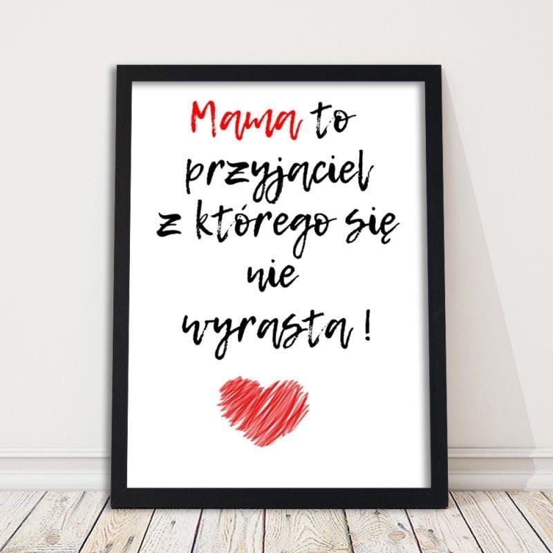 Glezna melnā rāmī - Mom's a friend. Home Trends