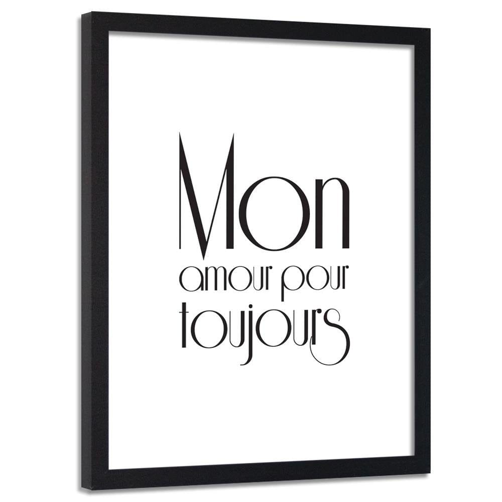 Glezna melnā rāmī - Mon Amour Home Trends