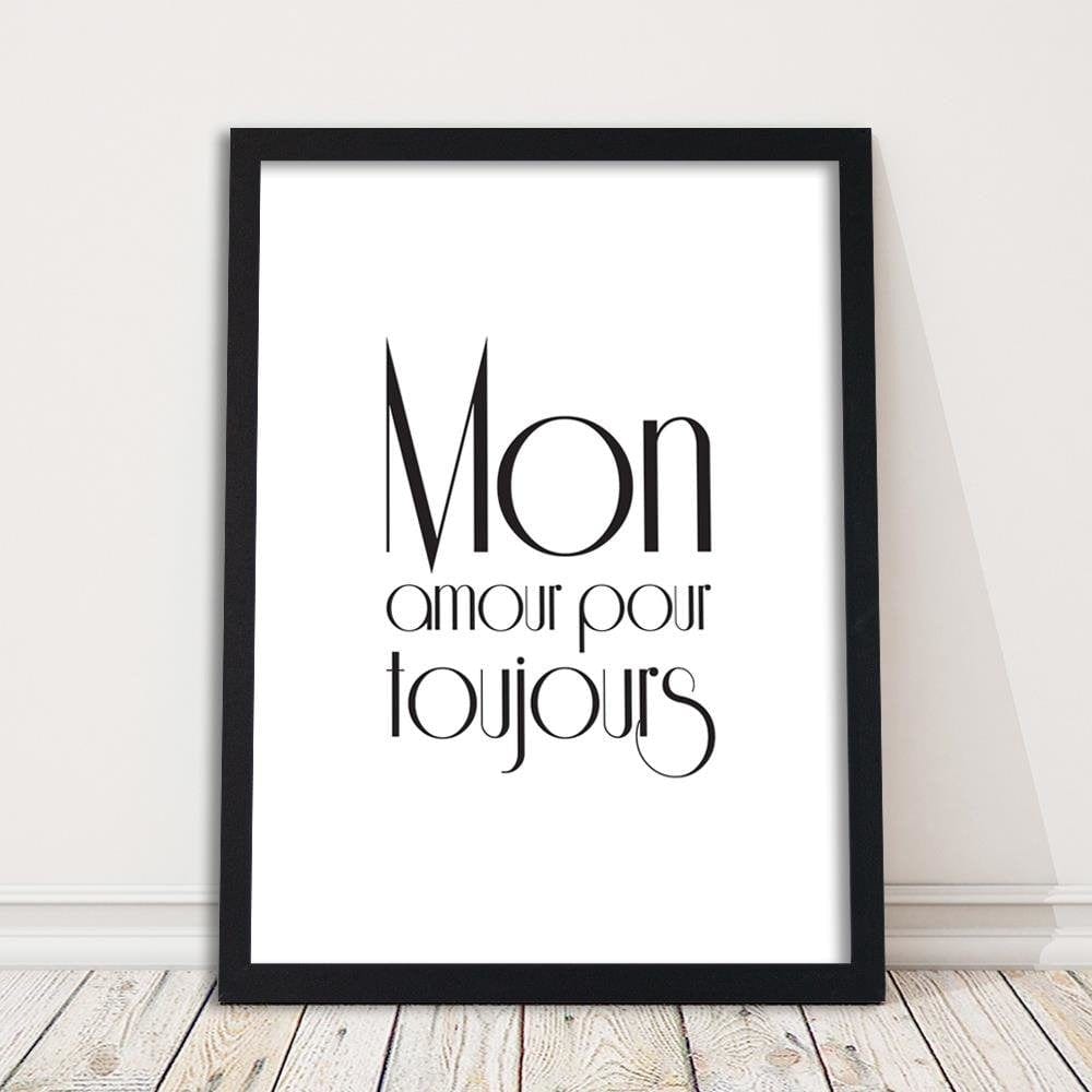 Glezna melnā rāmī - Mon Amour Home Trends