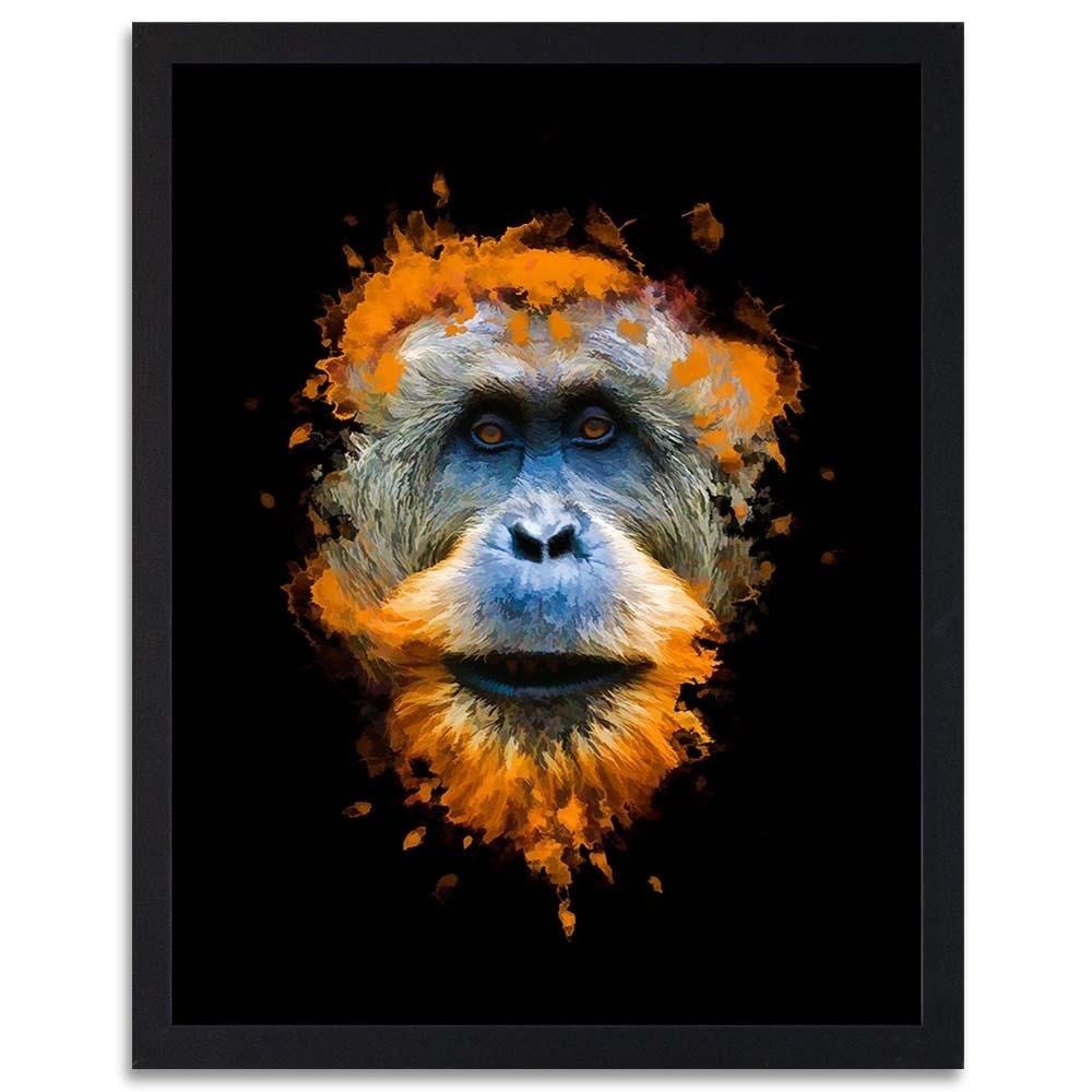 Glezna melnā rāmī - Monkey Home Trends