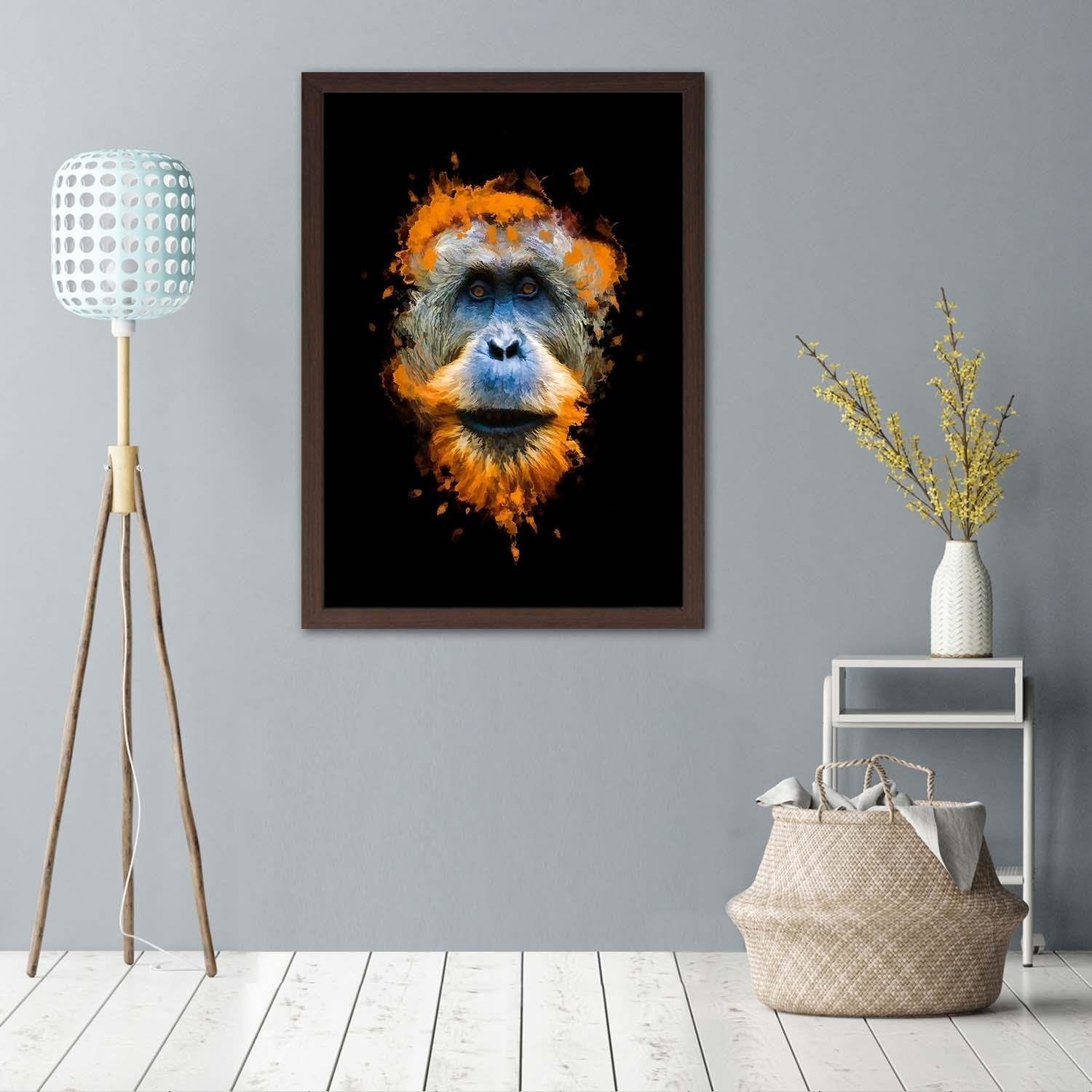 Glezna melnā rāmī - Monkey Home Trends