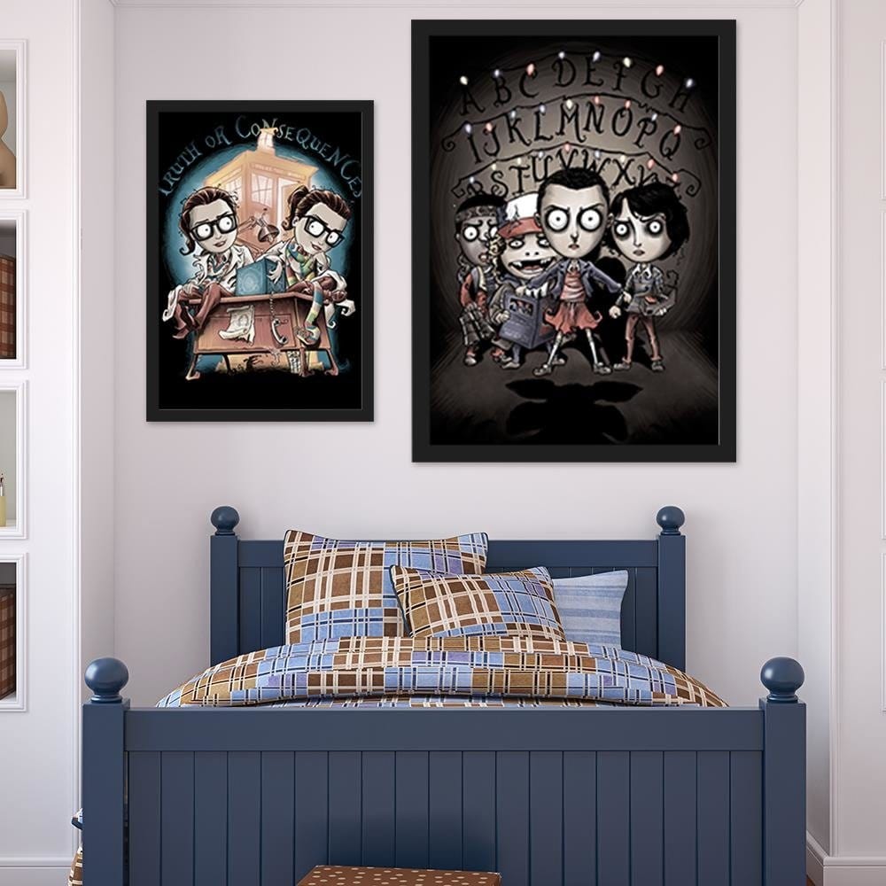 Glezna melnā rāmī - Monster Slayer  Home Trends