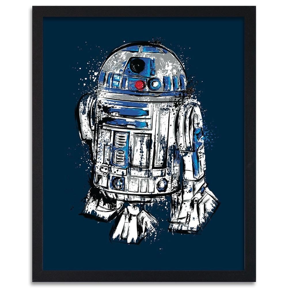Glezna melnā rāmī - More Than A Droid Blue  Home Trends