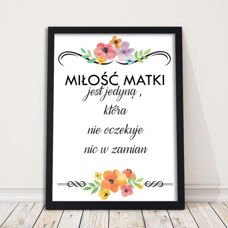 Glezna melnā rāmī - Mother's love is the only one Home Trends