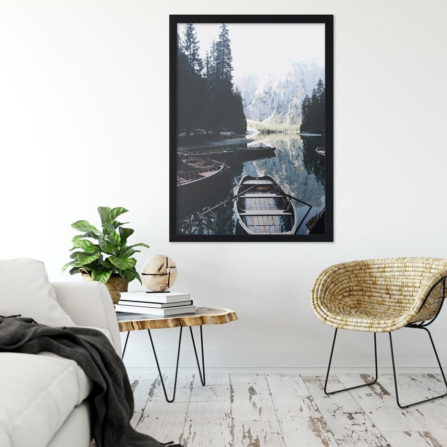 Glezna melnā rāmī - Mountain Expedition Home Trends