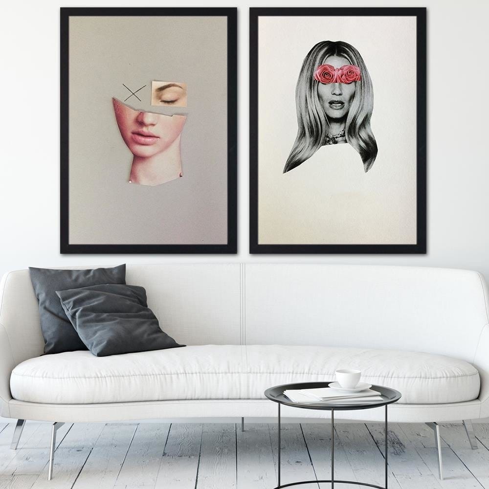 Glezna melnā rāmī - Natural Pure Beauty Home Trends