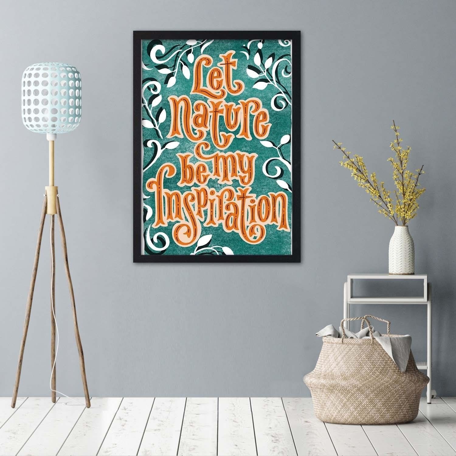 Glezna melnā rāmī - Nature Inspires Home Trends