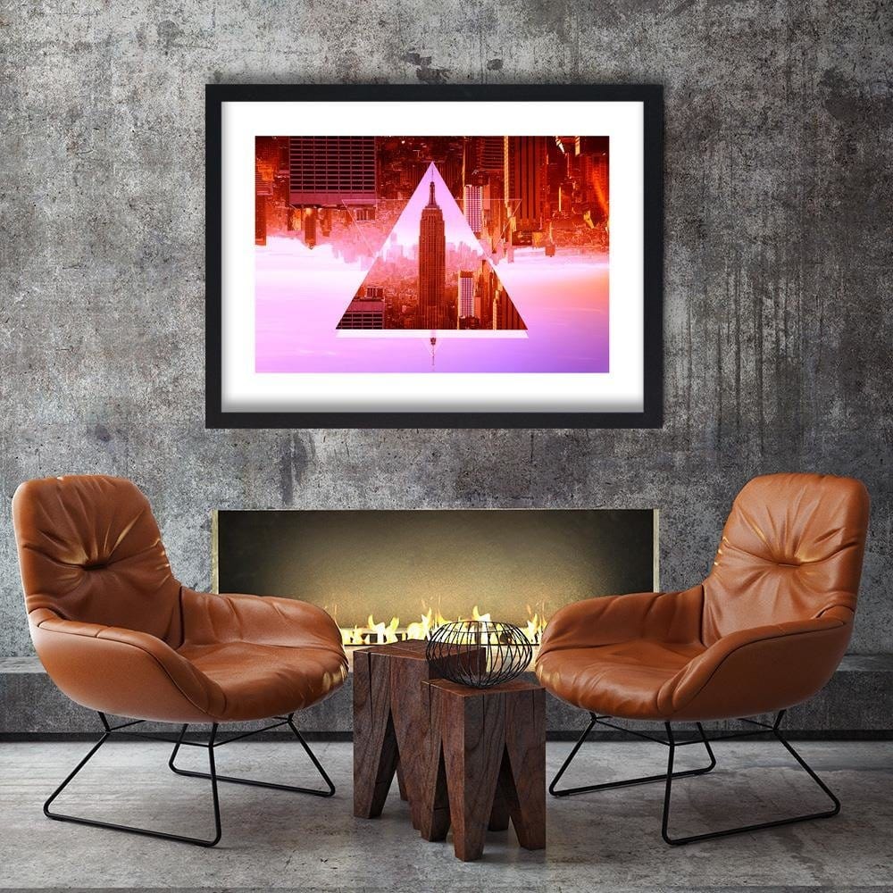 Glezna melnā rāmī - New York City Geometrical Home Trends