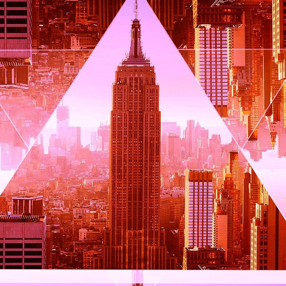 Glezna melnā rāmī - New York City Geometrical Home Trends