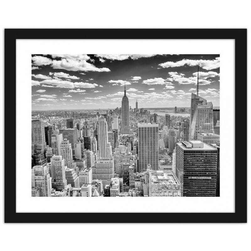 Glezna melnā rāmī - New York panorama Home Trends