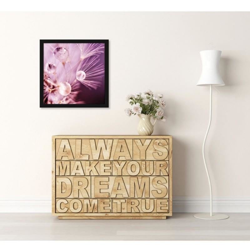 Glezna melnā rāmī - Nun seeds and water drops Home Trends