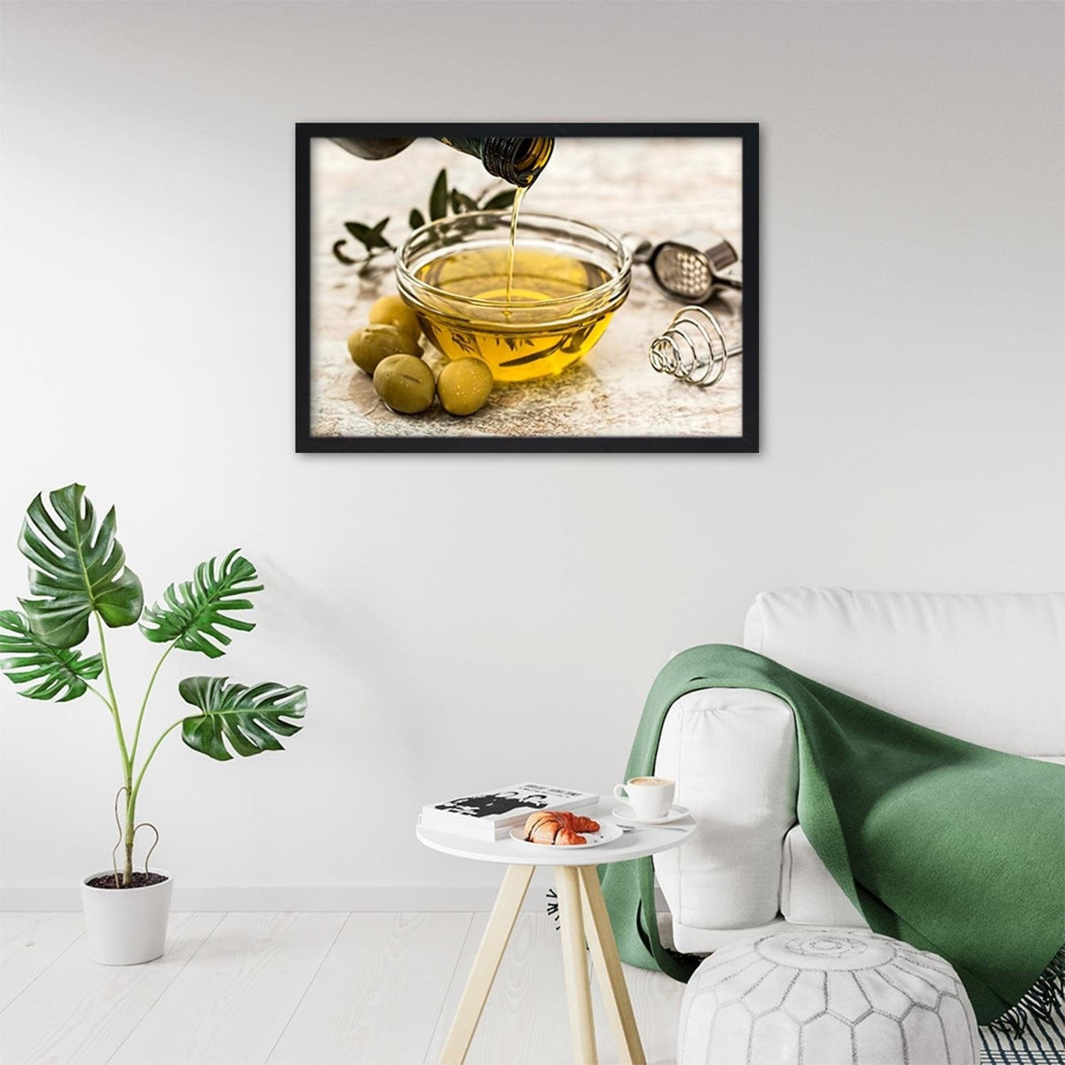 Glezna melnā rāmī - Oil And Herbs Home Trends