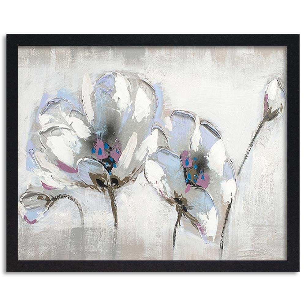 Glezna melnā rāmī - Orchid Abstraction Home Trends