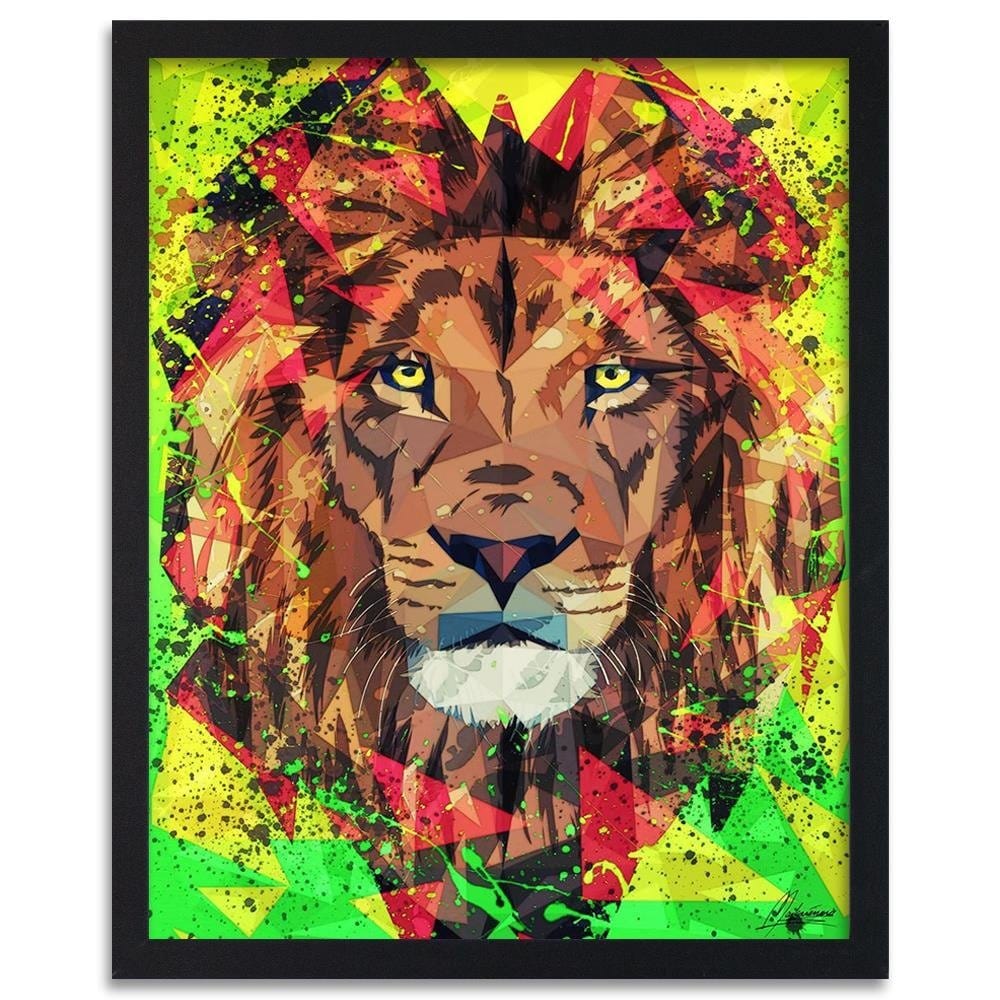 Glezna melnā rāmī - Painted Lion Home Trends