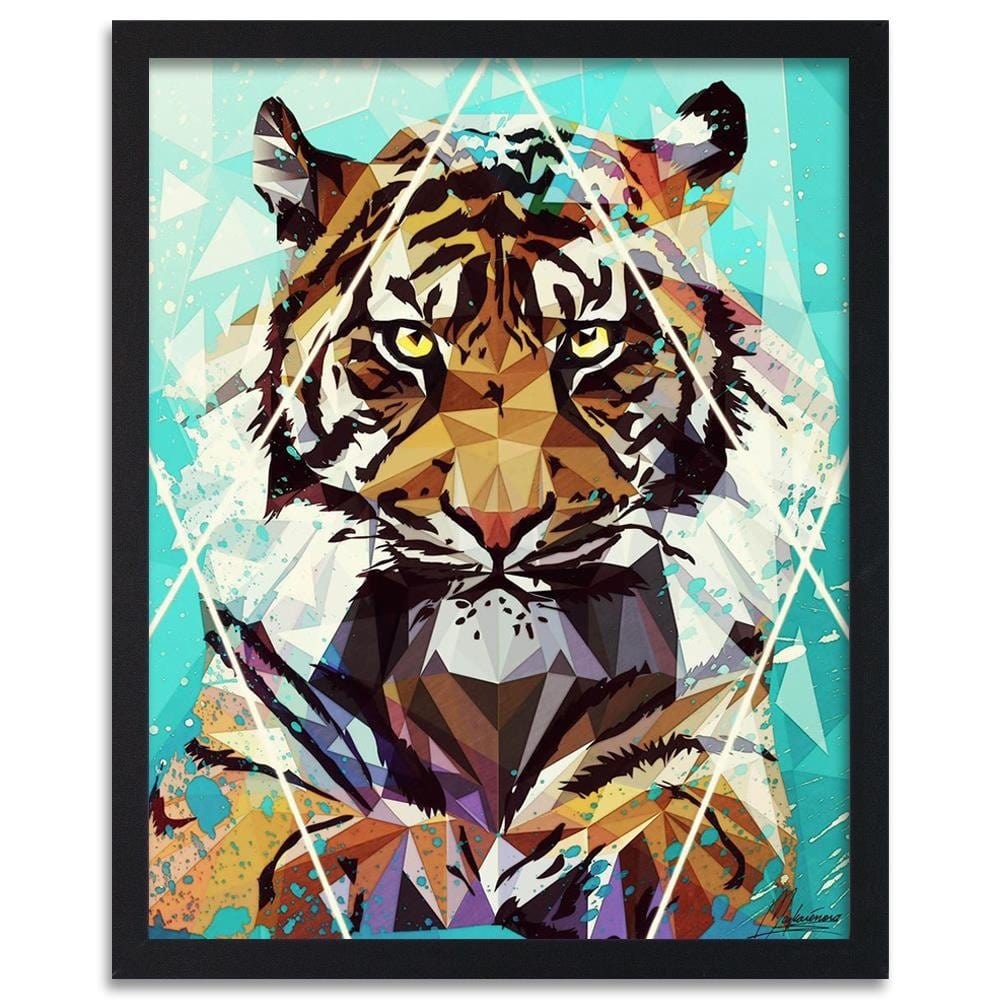 Glezna melnā rāmī - Painted Tiger Home Trends