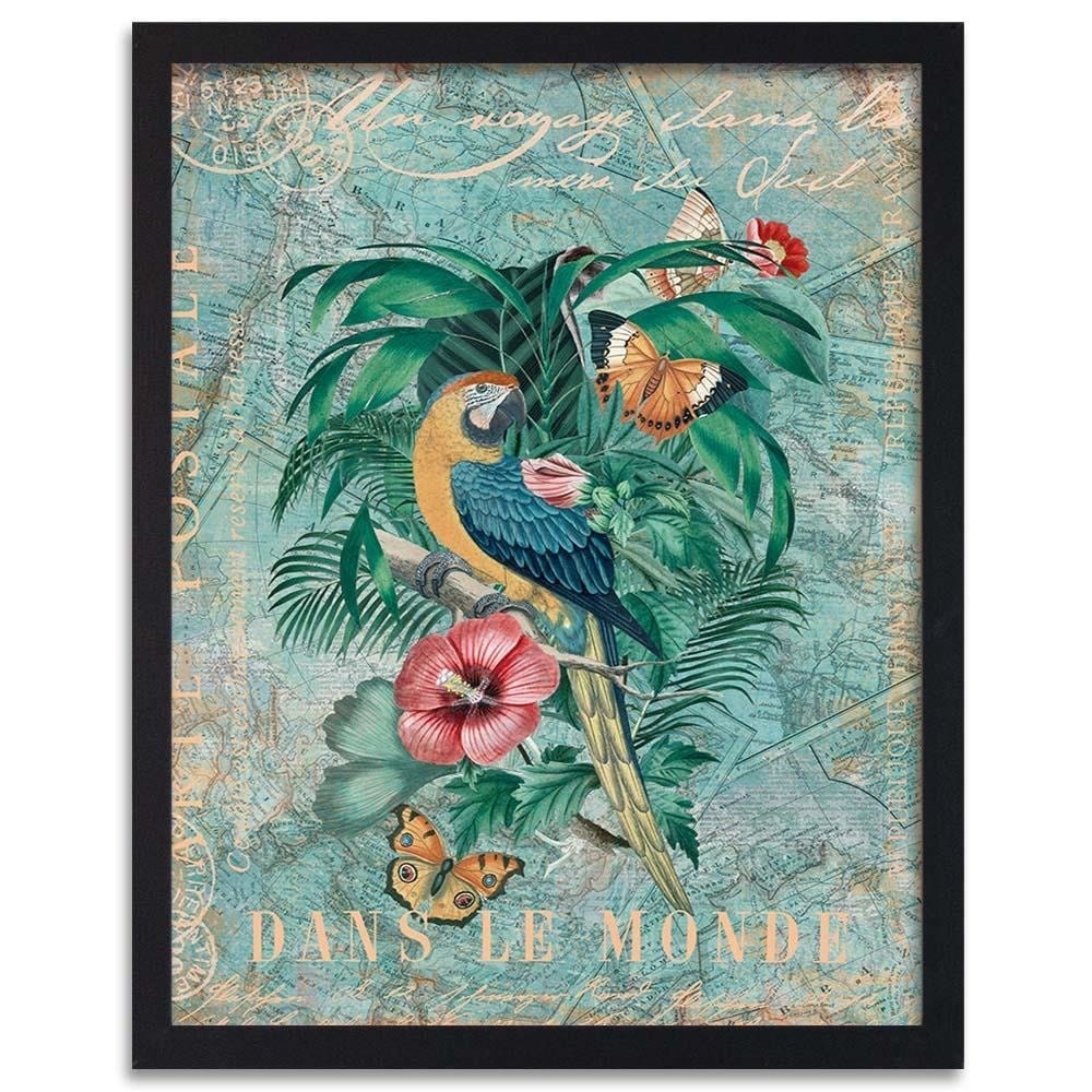 Glezna melnā rāmī - Paradise Climate Home Trends