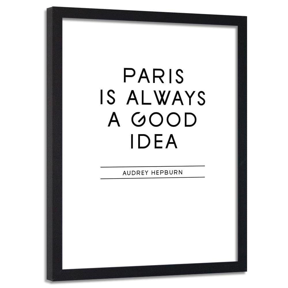 Glezna melnā rāmī - Paris Is A Good Idea Home Trends