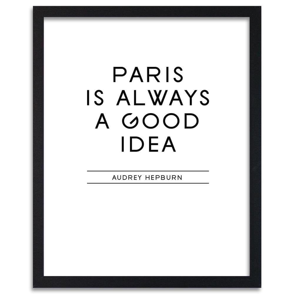 Glezna melnā rāmī - Paris Is A Good Idea Home Trends
