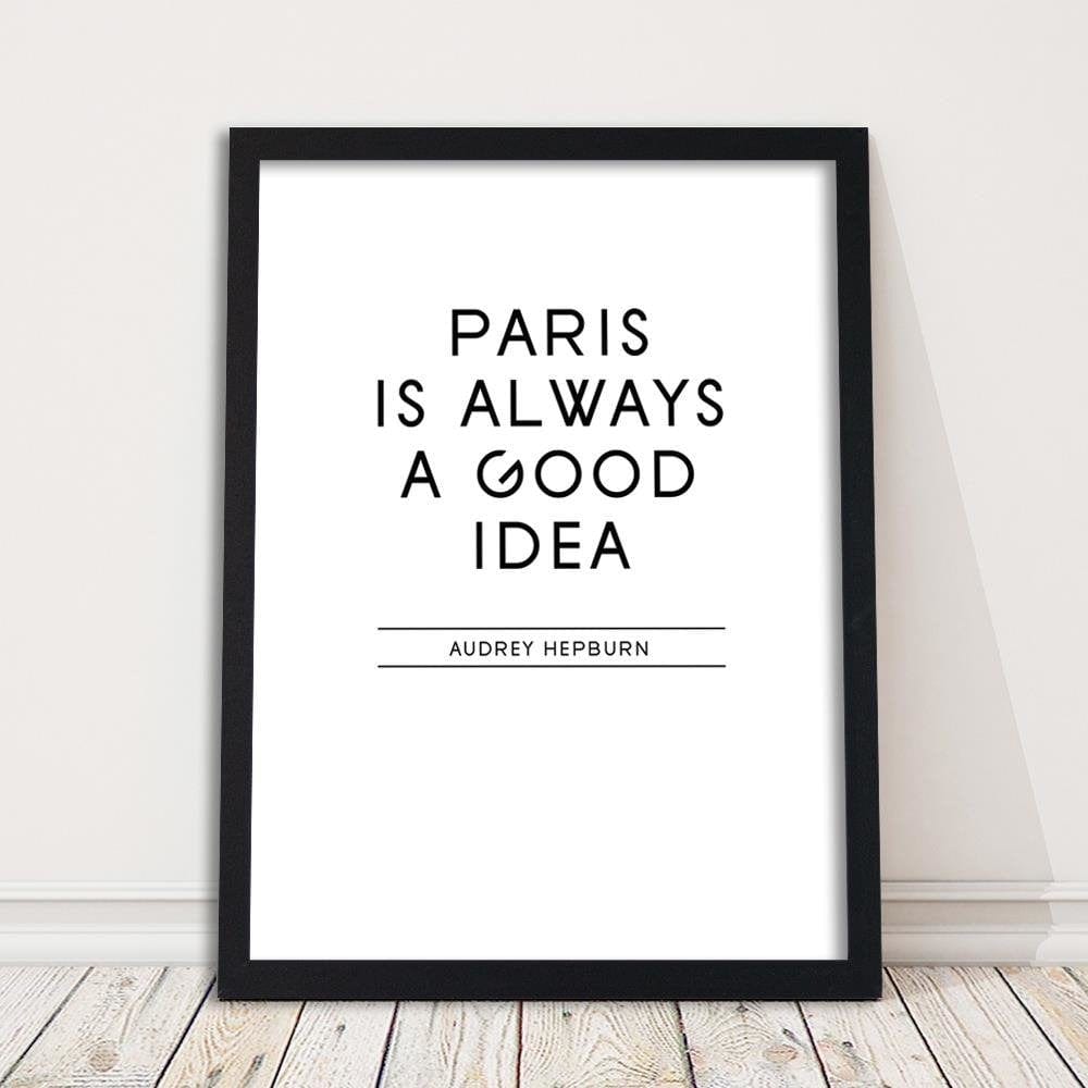 Glezna melnā rāmī - Paris Is A Good Idea Home Trends