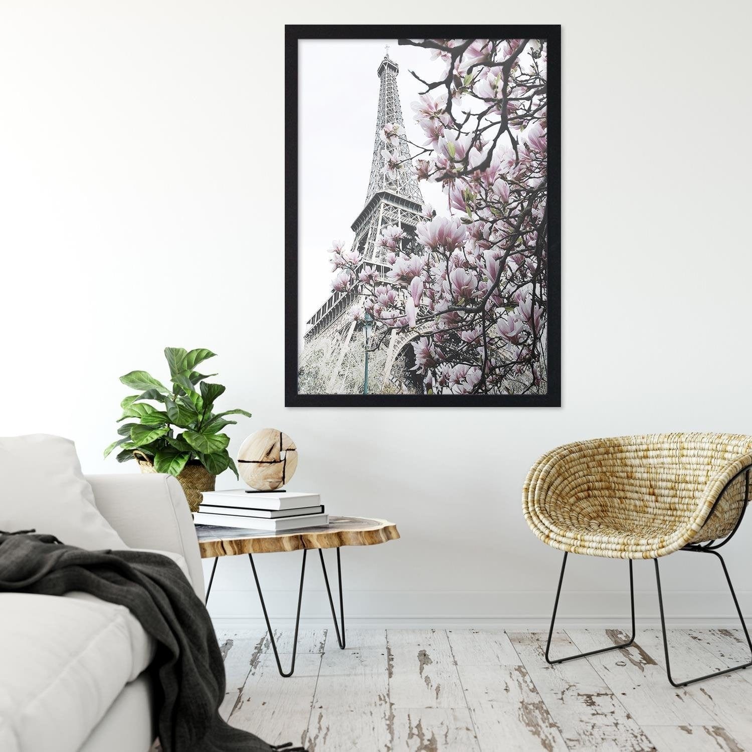 Glezna melnā rāmī - Paris Magnolias Home Trends