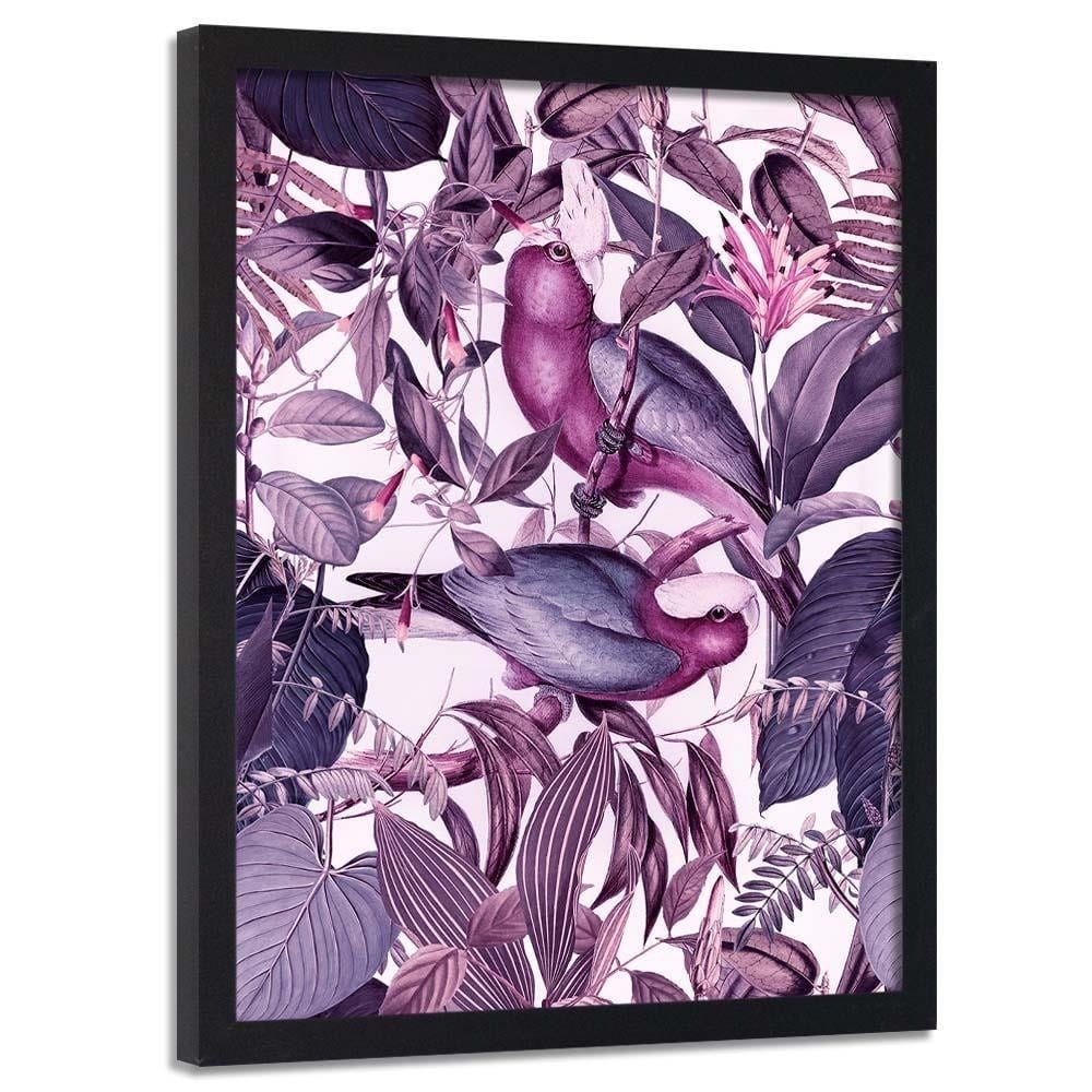 Glezna melnā rāmī - Parrots Home Trends