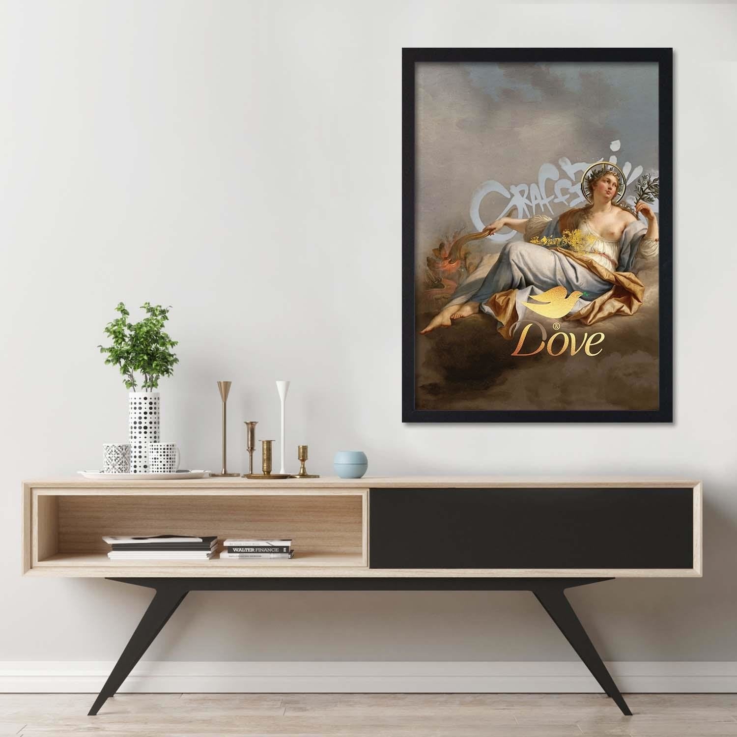 Glezna melnā rāmī - Peace And Love Home Trends