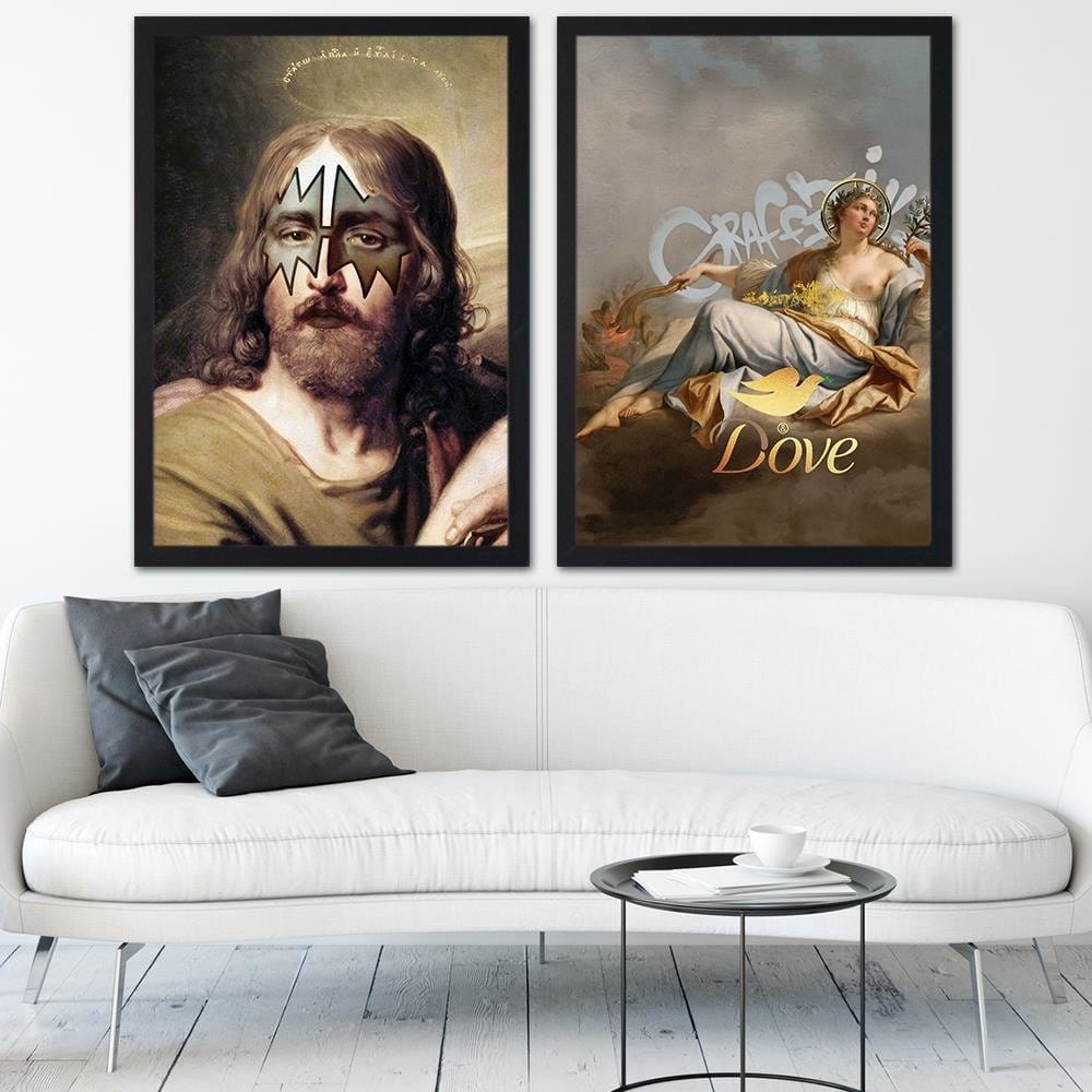Glezna melnā rāmī - Peace And Love Home Trends