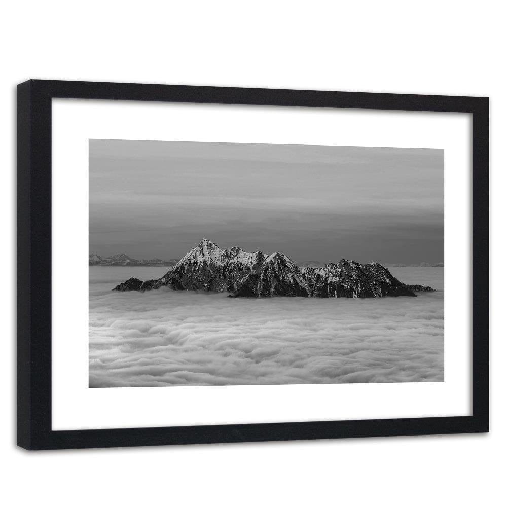 Glezna melnā rāmī - Peaks Above The Clouds 2 Home Trends