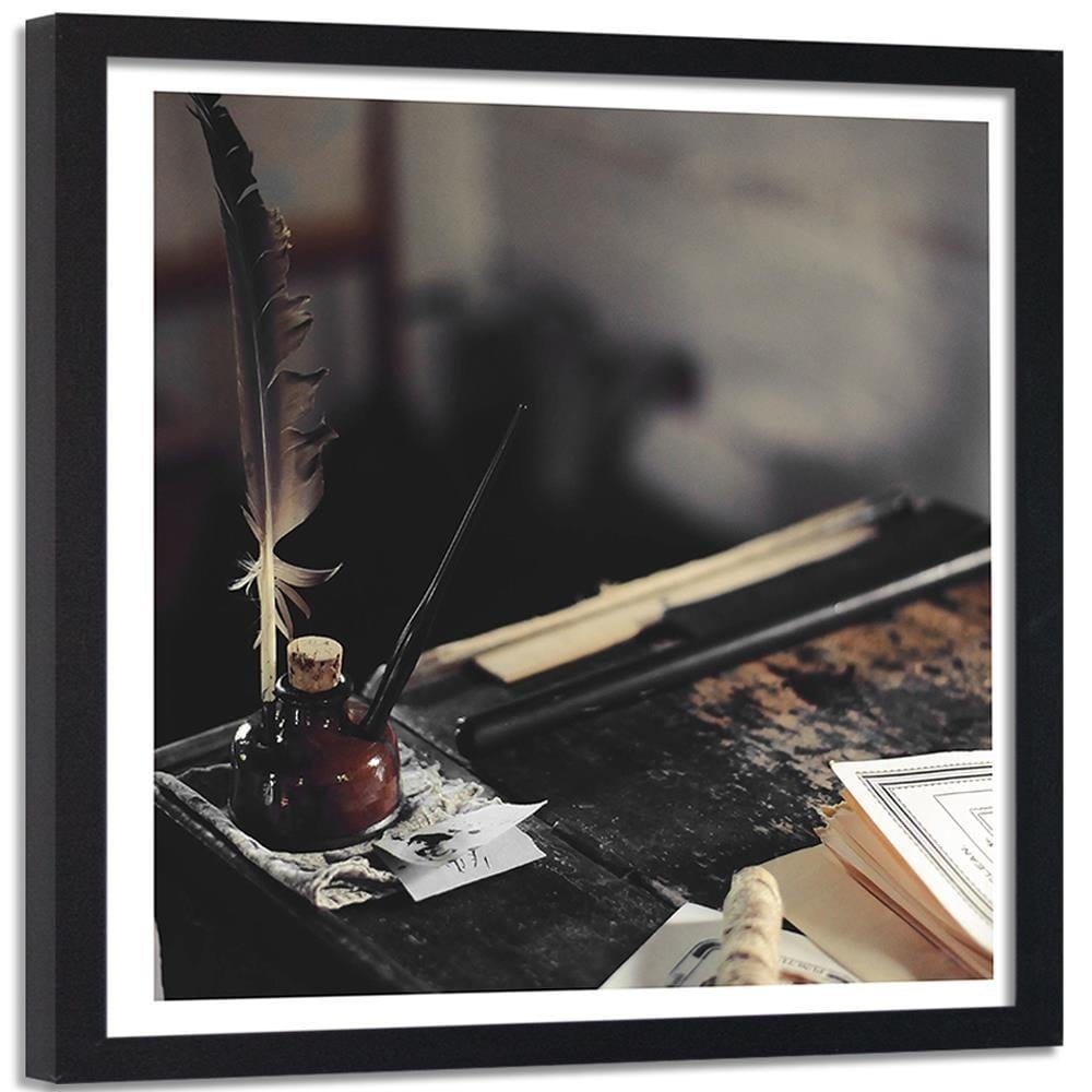 Glezna melnā rāmī - Pen And Inkwell Home Trends