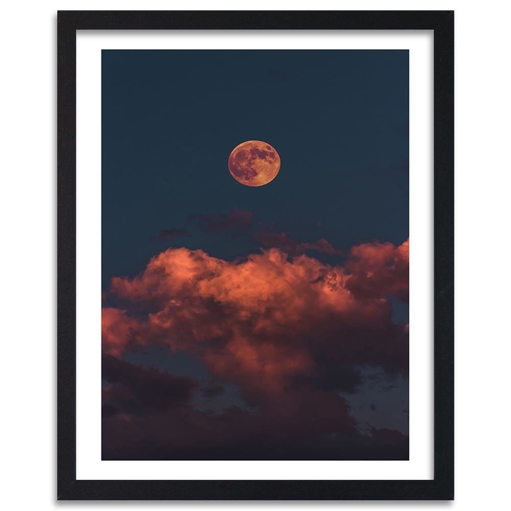 Glezna melnā rāmī - Pink Clouds  Home Trends