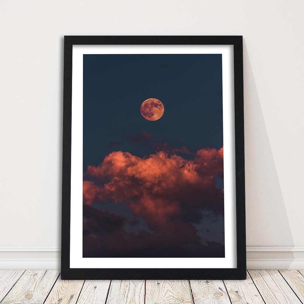 Glezna melnā rāmī - Pink Clouds Home Trends
