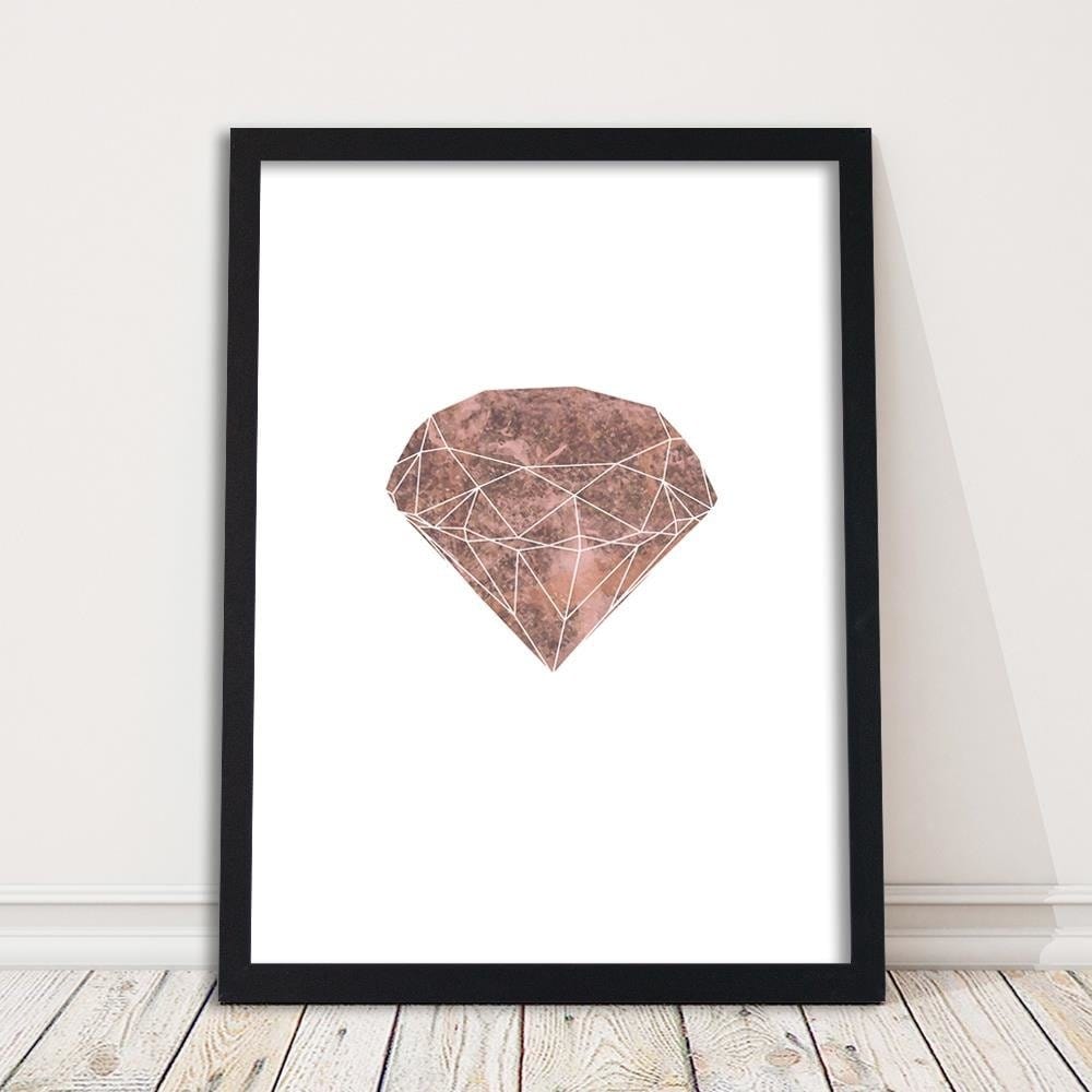 Glezna melnā rāmī - Pink Diamond Home Trends