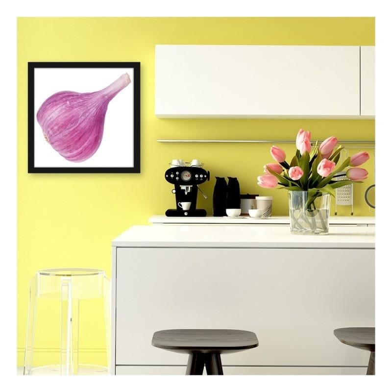Glezna melnā rāmī - Pink garlic Home Trends