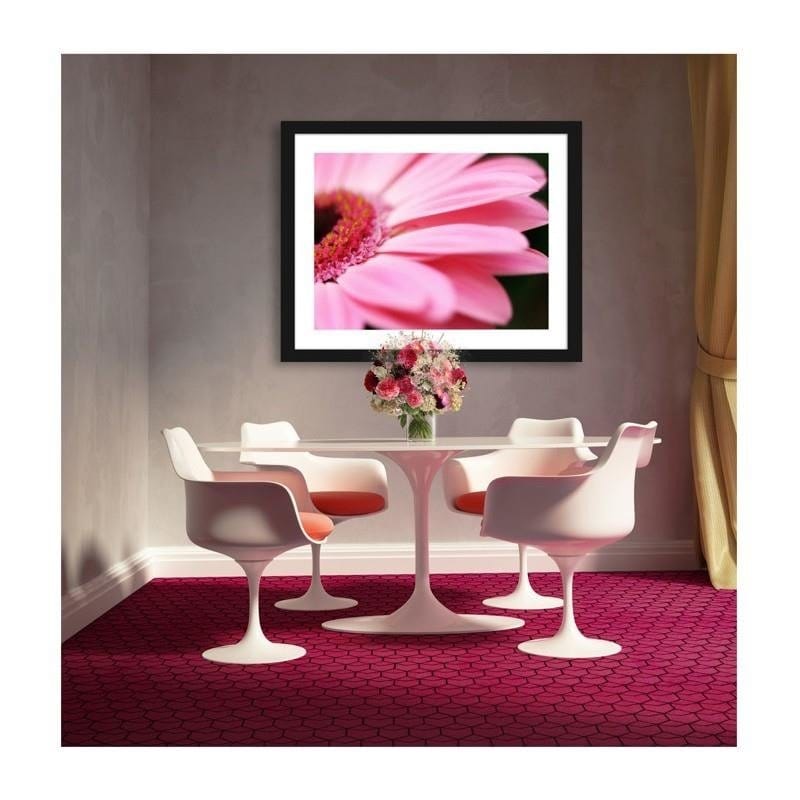 Glezna melnā rāmī - Pink gerbera Home Trends