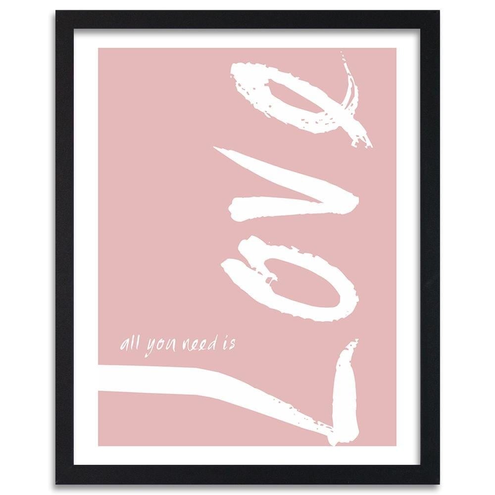 Glezna melnā rāmī - Pink Love Home Trends