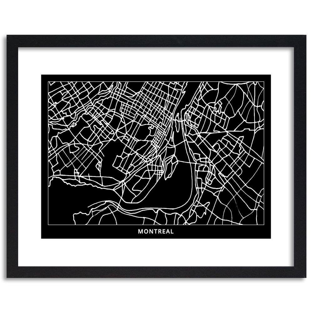 Glezna melnā rāmī - Plan Of Montreal Home Trends