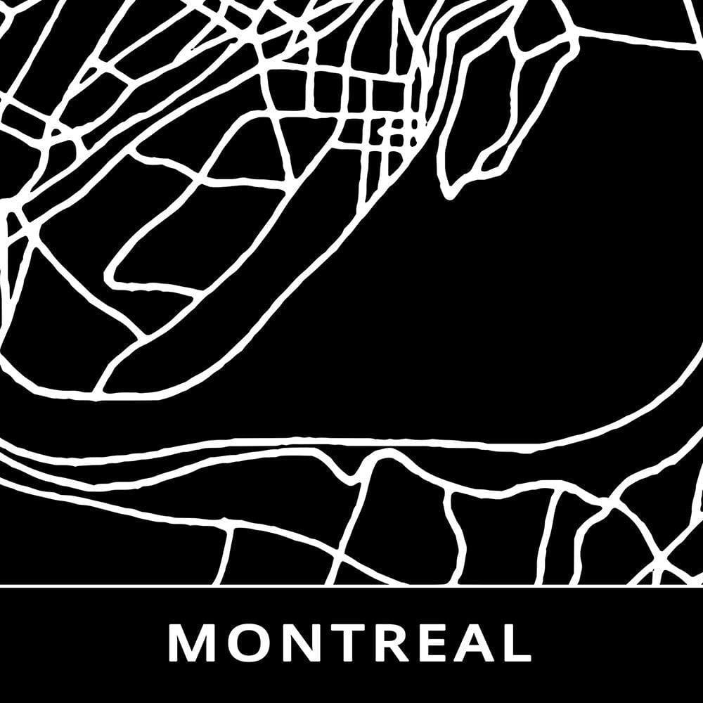Glezna melnā rāmī - Plan Of Montreal Home Trends