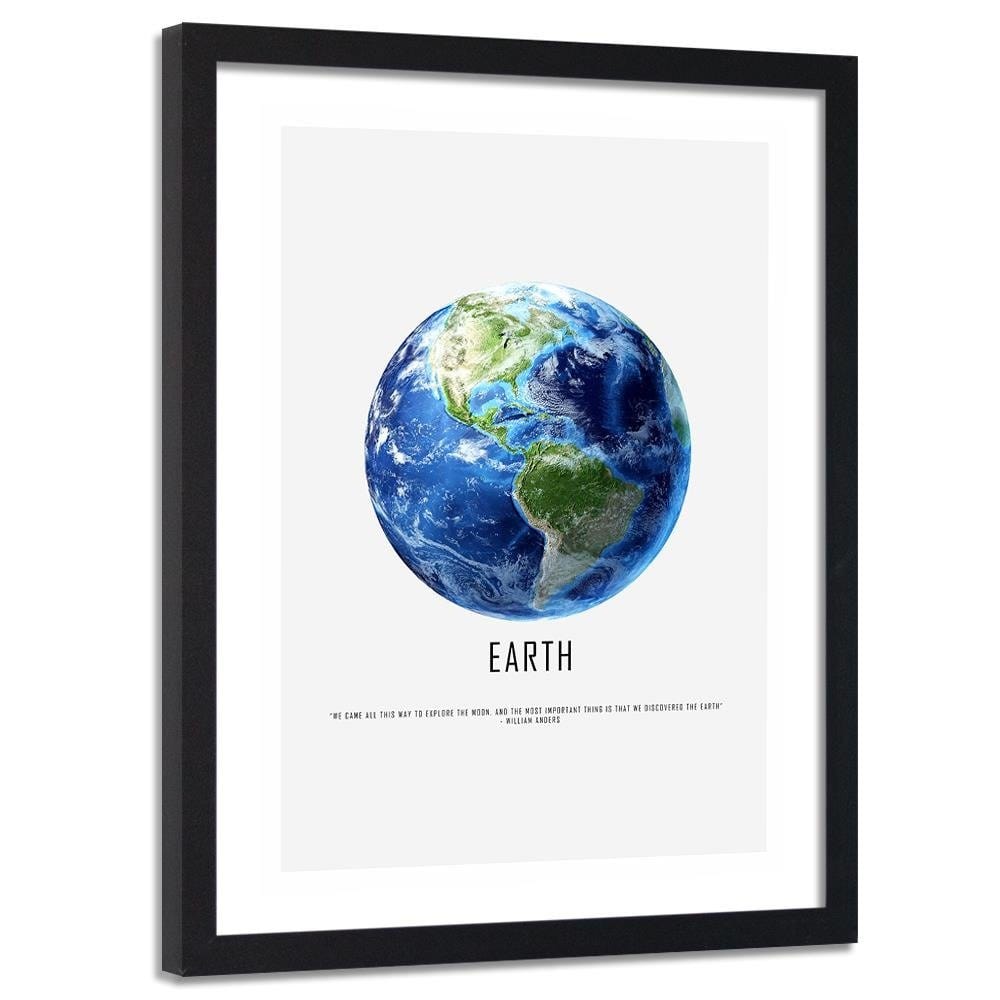 Glezna melnā rāmī - Planet Earth Home Trends