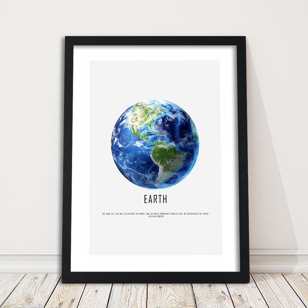 Glezna melnā rāmī - Planet Earth Home Trends