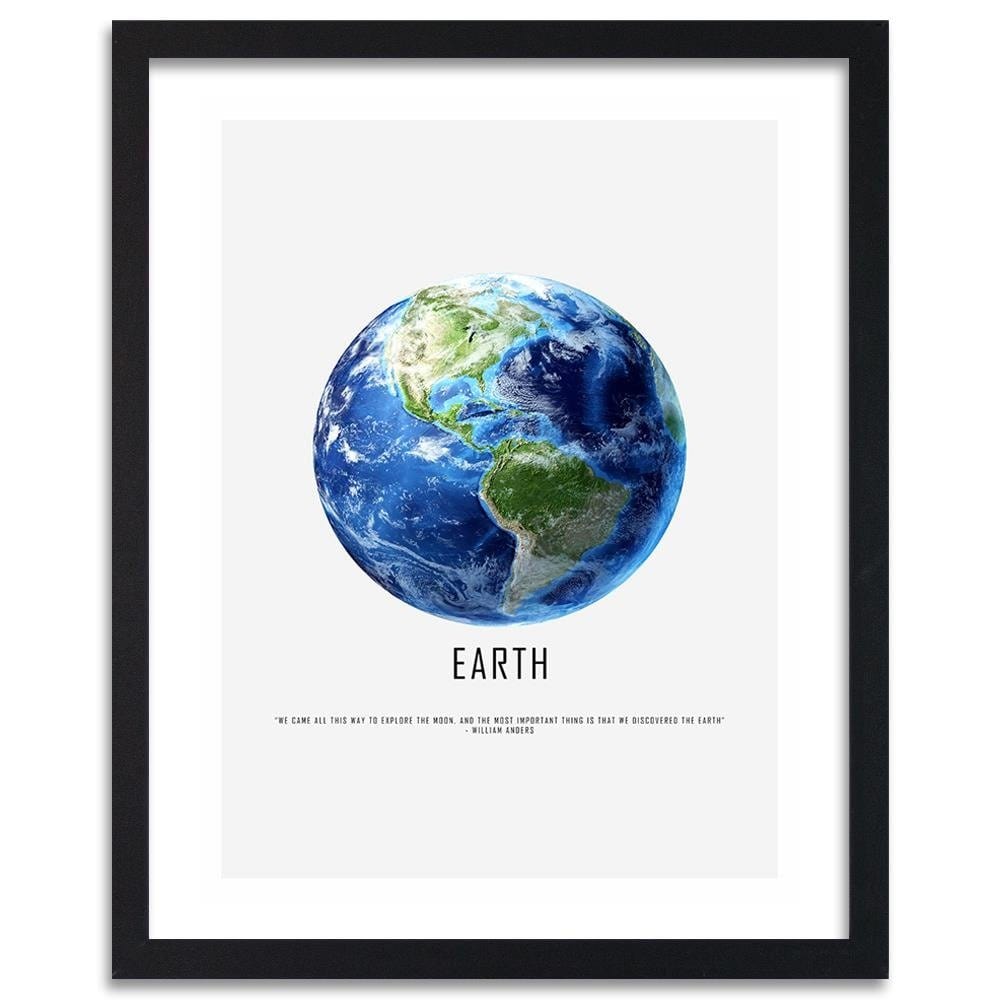 Glezna melnā rāmī - Planet Earth Home Trends