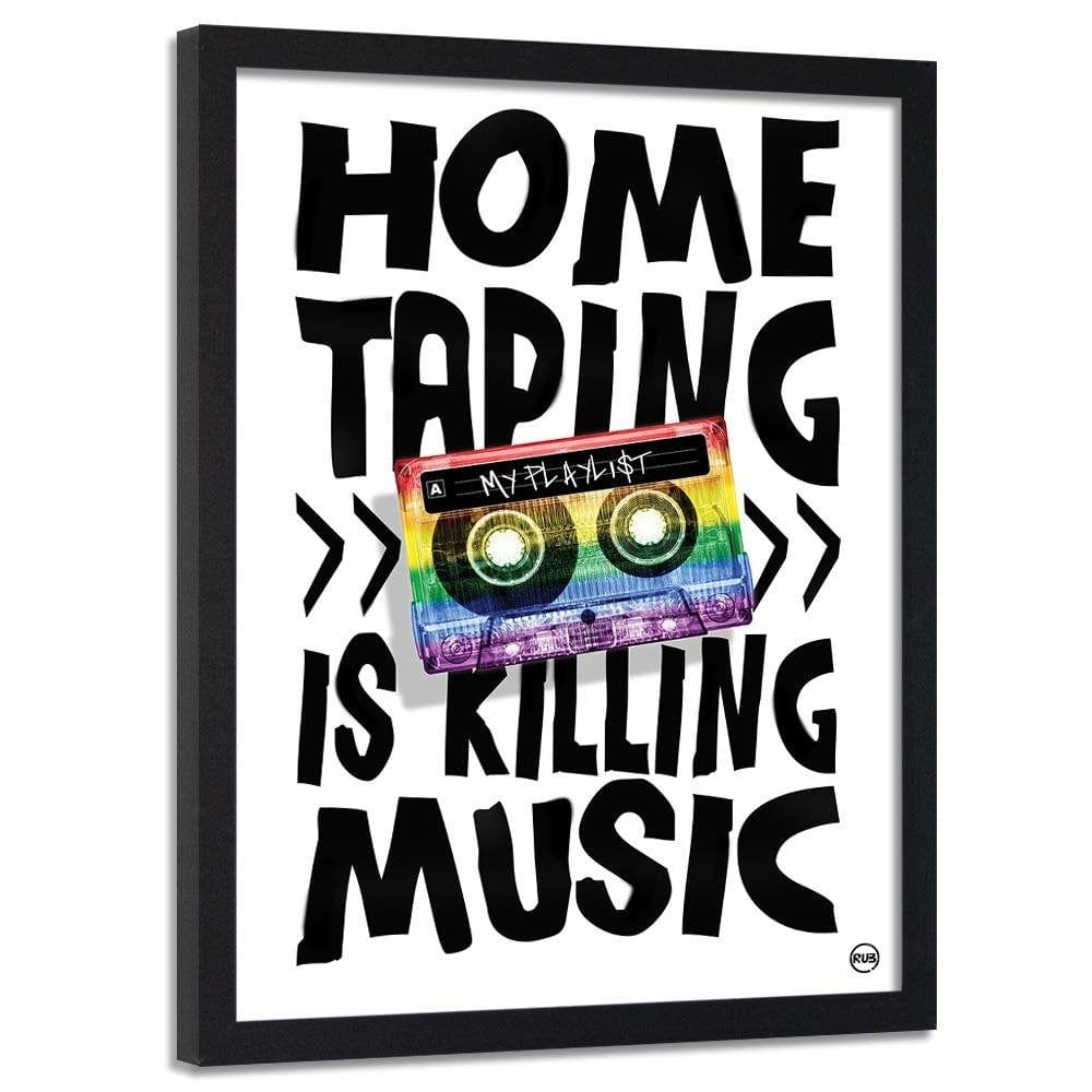 Glezna melnā rāmī - Pop Art Home Trends