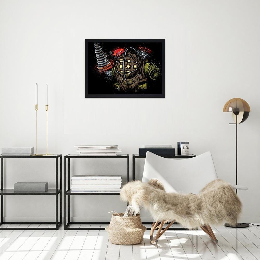 Glezna melnā rāmī - Pop Culture Home Trends